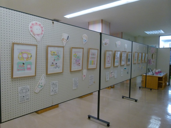 「にゅうしちゃん」原画展全体の写真